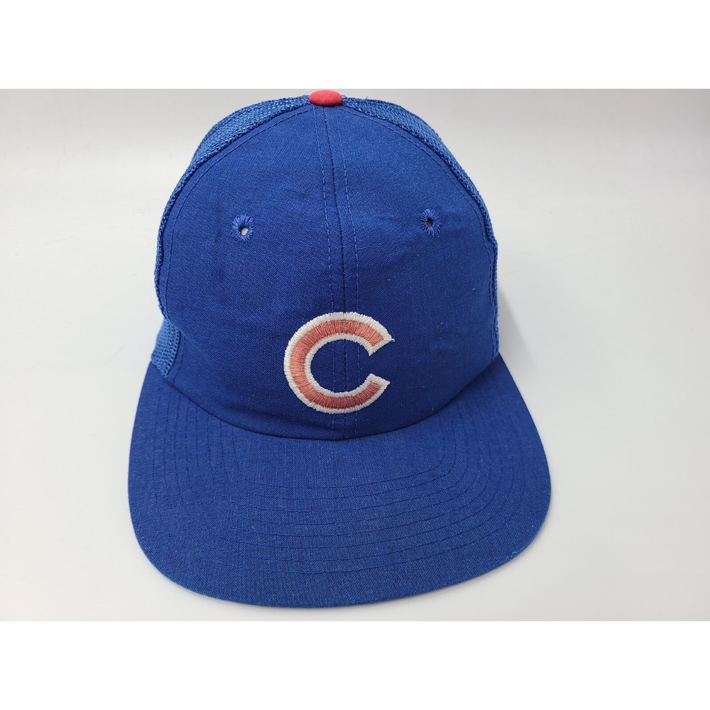 Vintage Chicago Cubs Mesh Trucker Snapback (Seems Small) Hat Cap MLB Baseball